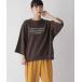 [LOWRYS FARM] тренировочный cut and sewn FREE Brown женский 
