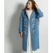 [niko and...] полупальто "даффл коут" LARGE голубой женский 