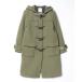[B:MING by BEAMS] полупальто "даффл коут" SMALL оливковый женский 