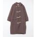 [FREAK'S STORE] полупальто "даффл коут" FREE Brown женский 