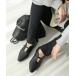  Loafer semi квадратное tuU cut Loafer [ низкая упругость губка ввод ] женский 