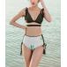  купальный костюм Wave & Whisper треугольник бикини верх & боковой гонки выше бахрома шорты 2 позиций комплект купальный костюм женский 