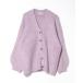 [RAGEBLUE] вязаный кардиган FREE лиловый мужской 
