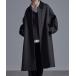 [Loose/ разрозненный ] пальто с отложным воротником S темно-серый мужской 