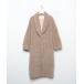 [Whim Gazette] Пальто Честерфилд свободный бежевый женский 