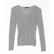 [clear] длинный рукав вязаный M серый женский 