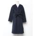[NANO universe] Пальто Честерфилд 38 темно-синий женский 