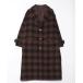 [Heather] в клетку Пальто Честерфилд FREE Brown женский 