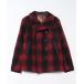 [GOWEST] в клетку бушлат 0 красный мужской 