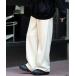 [neos] [enjouemen] вельвет брюки LARGE слоновая кость мужской 