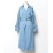 [NANO universe] тренчкот 38 голубой женский 