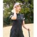  One-piece [FILA GOLF/ filler Golf ] женский One-piece . пот скорость .UV cut Golf 