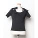 [WILLSELECTION] короткий рукав вязаный FREE черный женский 