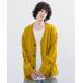 [JUNRED] вязаный кардиган L желтый мужской 
