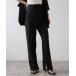  брюки wool like straight slit pants / шерсть Like кромка разрез распорка брюки женский 