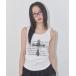  майка безрукавка A'GEM/9 ×.kom [ FANCY CLUB/ fancy Club ] FRONT CROSS SLEEVELESS/