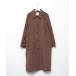 [FREAK'S STORE] пальто с отложным воротником FREE Brown женский 