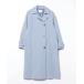 [Simplicite] пальто с отложным воротником - голубой женский 