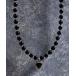  колье [ZOZOTOWN ограничение ] черный оникс SILVER925 Heart подвеска колье / Black Onyx SILVER925