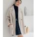 [mysty woman] Пальто Честерфилд FREE оттенок белого прочее женский 