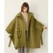 [LA PEAU DE GEM] пончо FREE хаки женский 