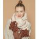[FREAK'S STORE] muffler ONE SIZE "теплый" белый женский 