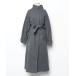 [INSIIS] пальто с отложным воротником свободный серый женский 