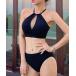  купальный костюм [2 позиций комплект ] передний открытый cut топ на бретелях бикини купальный костюм женский 