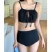  купальный костюм передний лента топ высокий талия бикини купальный костюм женский 