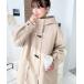 [moment+] полупальто "даффл коут" L оттенок бежевого прочее женский 