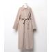 [MNG] пальто с отложным воротником M бежевый женский 