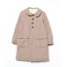 [BEAMS BOY] пальто с отложным воротником - бежевый женский 
