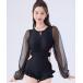  купальный костюм sia- длинный рукав талия дизайн One-piece купальный костюм женский 
