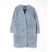 [JEANASIS] no color пальто FREE голубой женский 