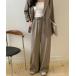 выставить лето tailored jacket широкий слаксы выставить / большой размер свет внешний женский 