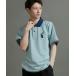  рубашка-поло короткий рукав [Starting Over/ запуск over ]seed stitch one-point embroidery knit polo shirt/ олень. . one отметка вышивка сетка вязаный...