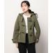 [B:MING by BEAMS] полупальто "даффл коут" MEDIUM оливковый женский 