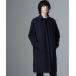 [NANO universe] пальто с отложным воротником L темно-синий мужской 