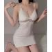  внутренний рубашка нижнее белье baby doll ребра лента гонки Cami One-piece женский 