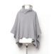 [MidiUmi] вязаный пончо - серый женский 