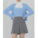 [FOLLOWIN] вязаный ансамбль FREE голубой женский 