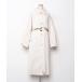 [moment+] пальто с отложным воротником M слоновая кость женский 