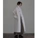 [hellam] пальто с отложным воротником FREE слоновая кость женский 