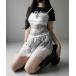  топ [ 2color ] атлас гонки do King Ran Jerry туника топ | satin lace docking lingerie tunic camisole