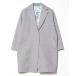 [POU DOU DOU] Пальто Честерфилд - серый женский 