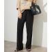  брюки [4 размер развитие /WEB ограничение / дополнение ] булавка tuck semi flare pants женский 