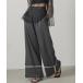  брюки Turn задний трубчатая обводка широкий брюки женский 