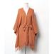 [TICCA] вязаный пончо FREE orange женский 