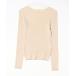 [studio CLIP] длинный рукав вязаный M бежевый женский 
