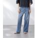  джинсы Denim Denim брюки Healthy DENIM/ специальный заказ Pink Pepper Midrise широкий Denim женский 